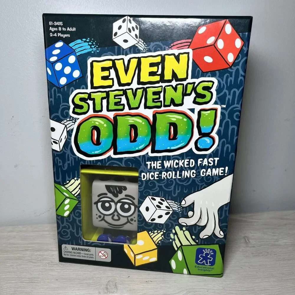 Even Steven's Odd Dice Game COMPLETE Educational Insights 2013 Family Friends